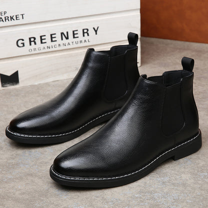 Bottines Chelsea Homme en Cuir Élégant