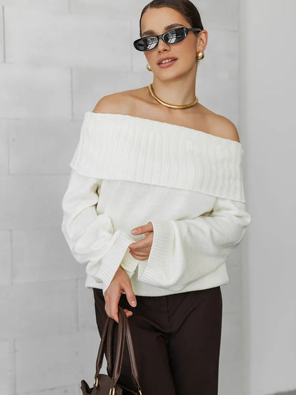 Pull oversize long en maille douillette
